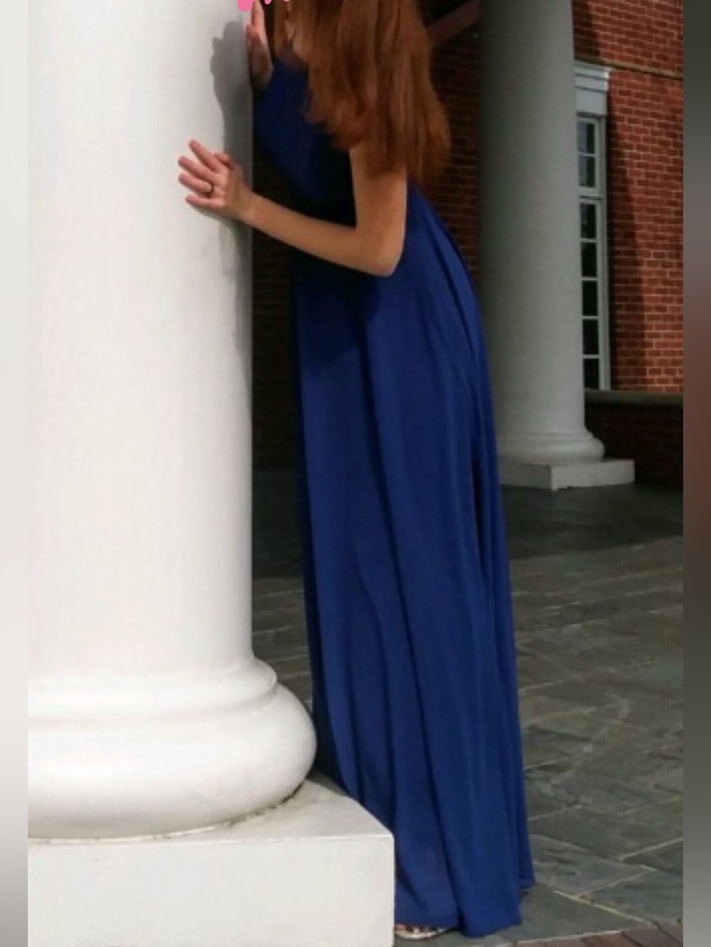 Lulus navy blue maxi dress (XS)